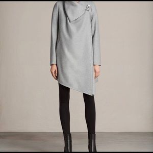 All saints city monument wool coat